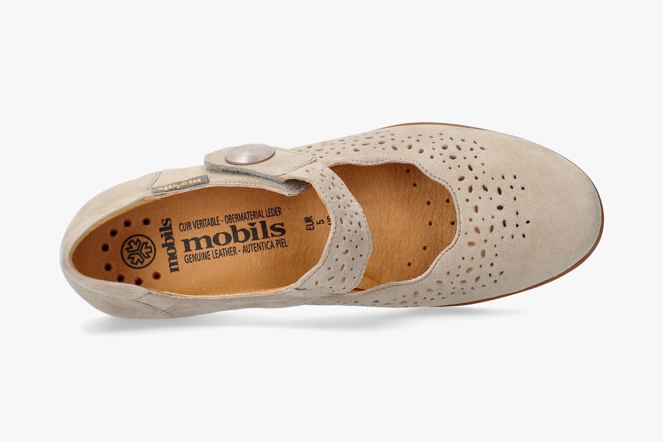 Mustard Flat Shoes Fabienne - Light Taupe