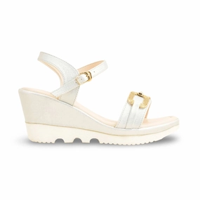 Recovery Sandals Oofos Golden Formal Sandal For Women PU0481