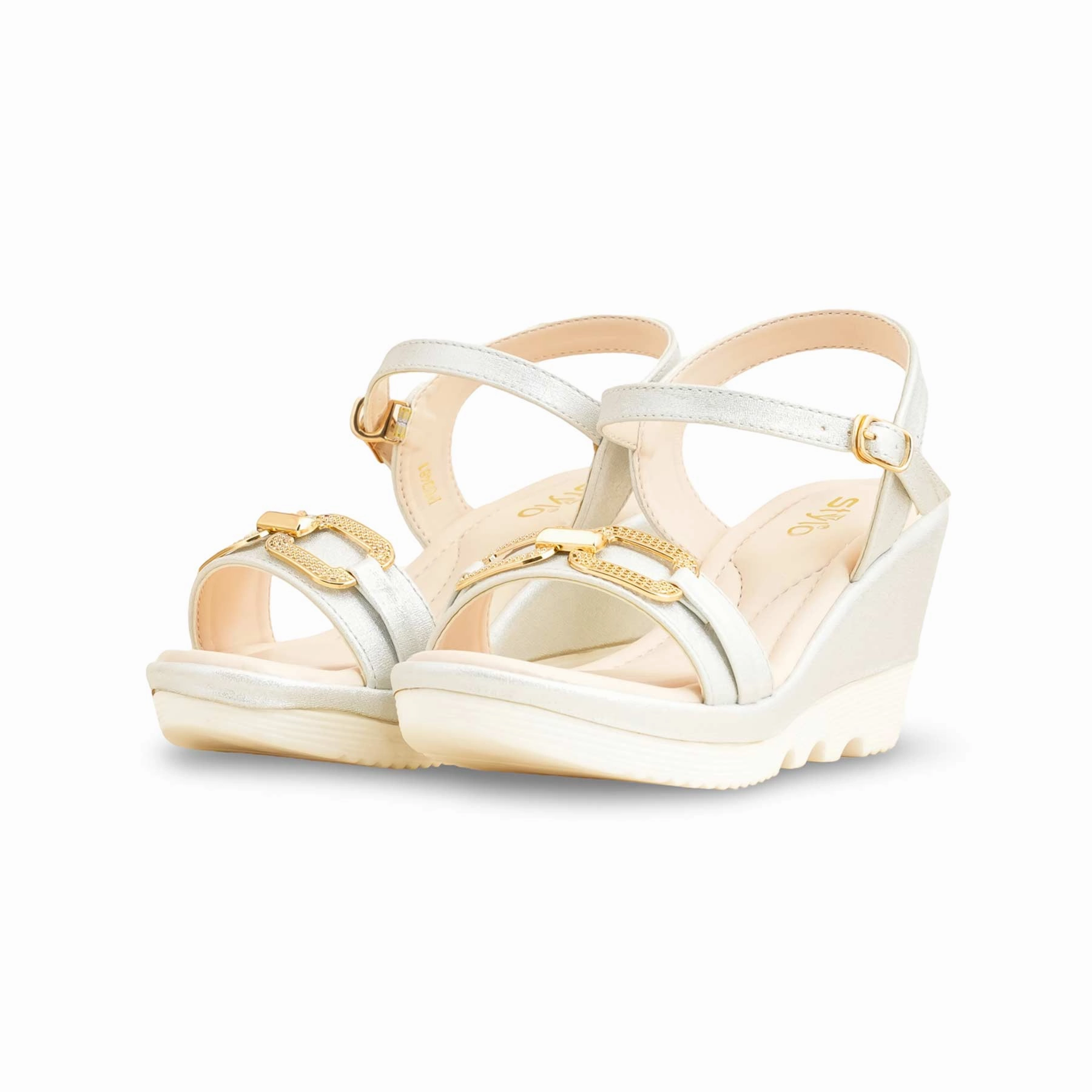 Most Comfortable Sandals Golden Formal Sandal For Women PU0481