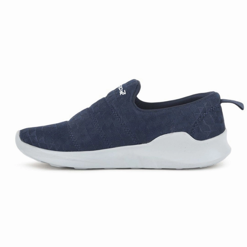 8053 Arc Crazy Horse Leather Casual Shoes Leap7x Navy Blue Non Lacing Casual Shoes For Women AVILA-96 By Liberty