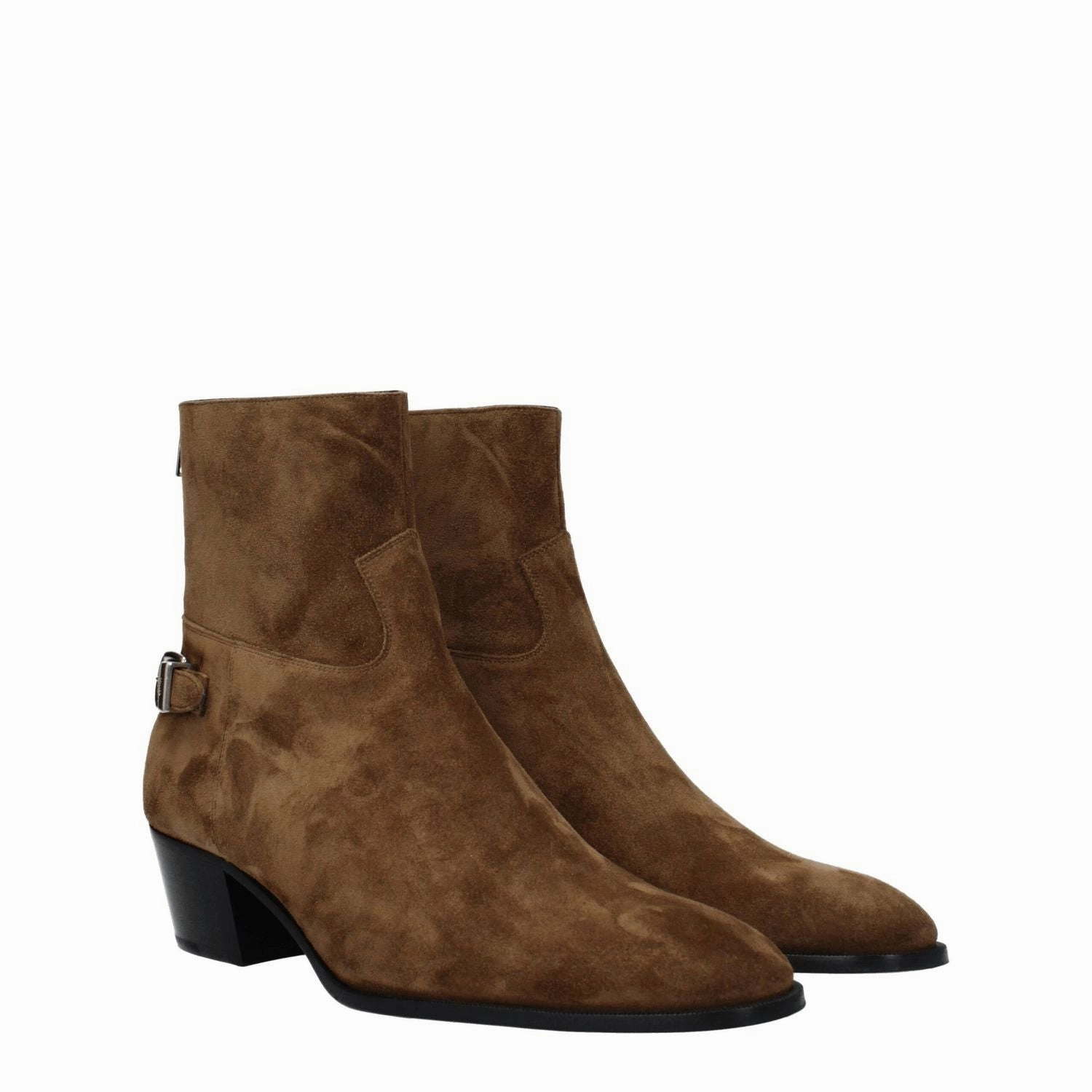 Celine Brown Leather Ankle Boots Swims Casual Shoes