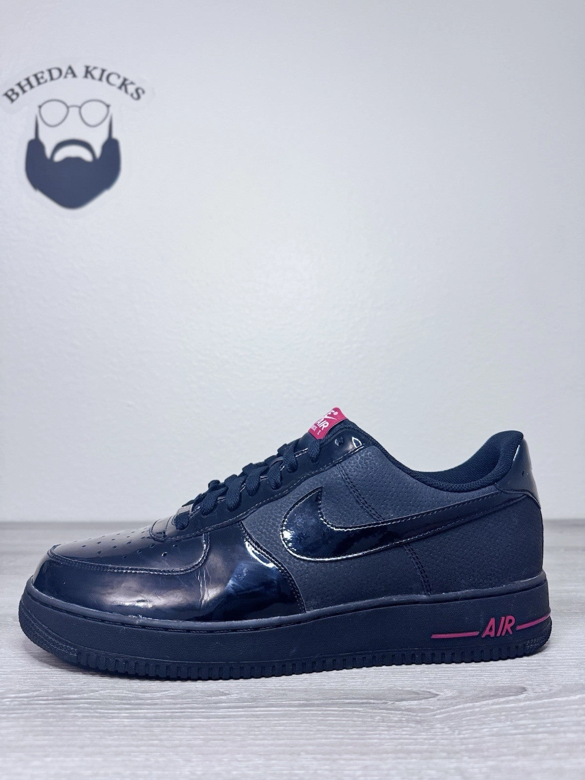 Asics Shoes Deal Size 14 - Nike Air Force 1 low '07 Black Sport Red 315122-021 Preowned 2010