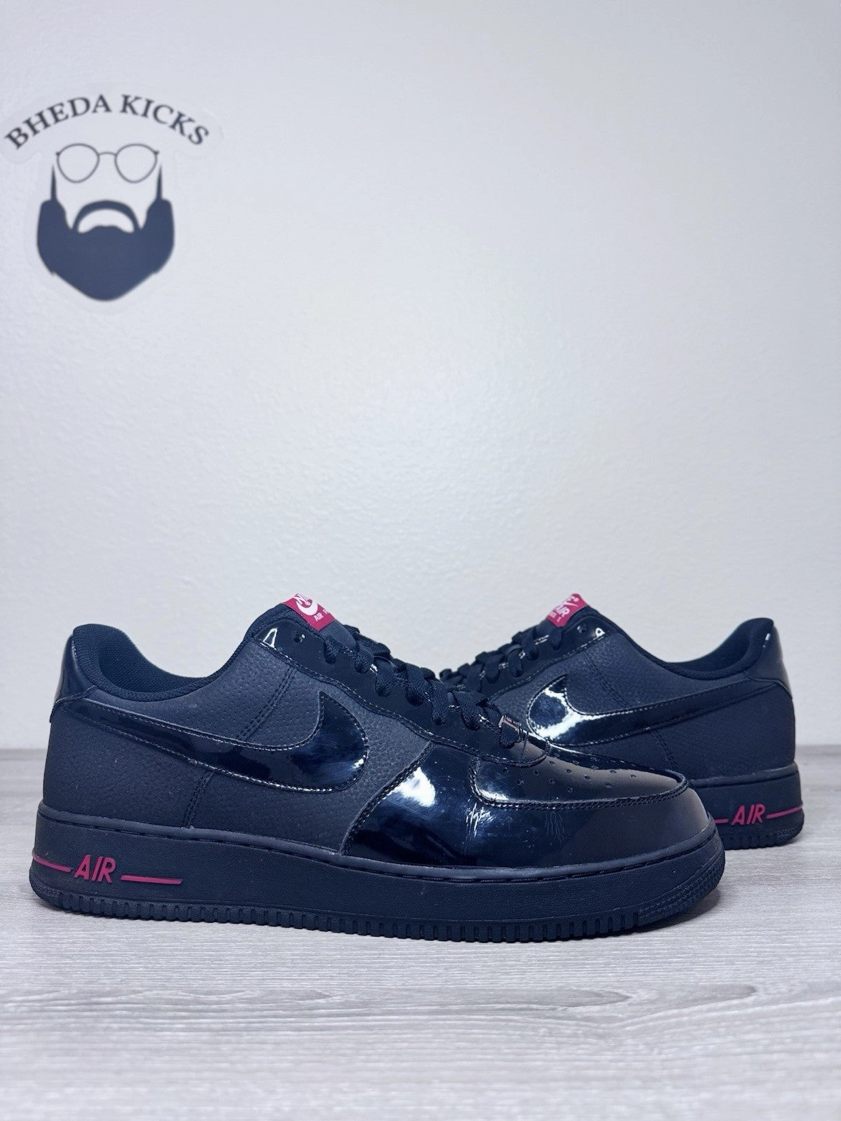 Size 14 - Nike Air Force 1 low '07 Black Sport Red 315122-021 Preowned 2010 Asics Japan Pro Shoe