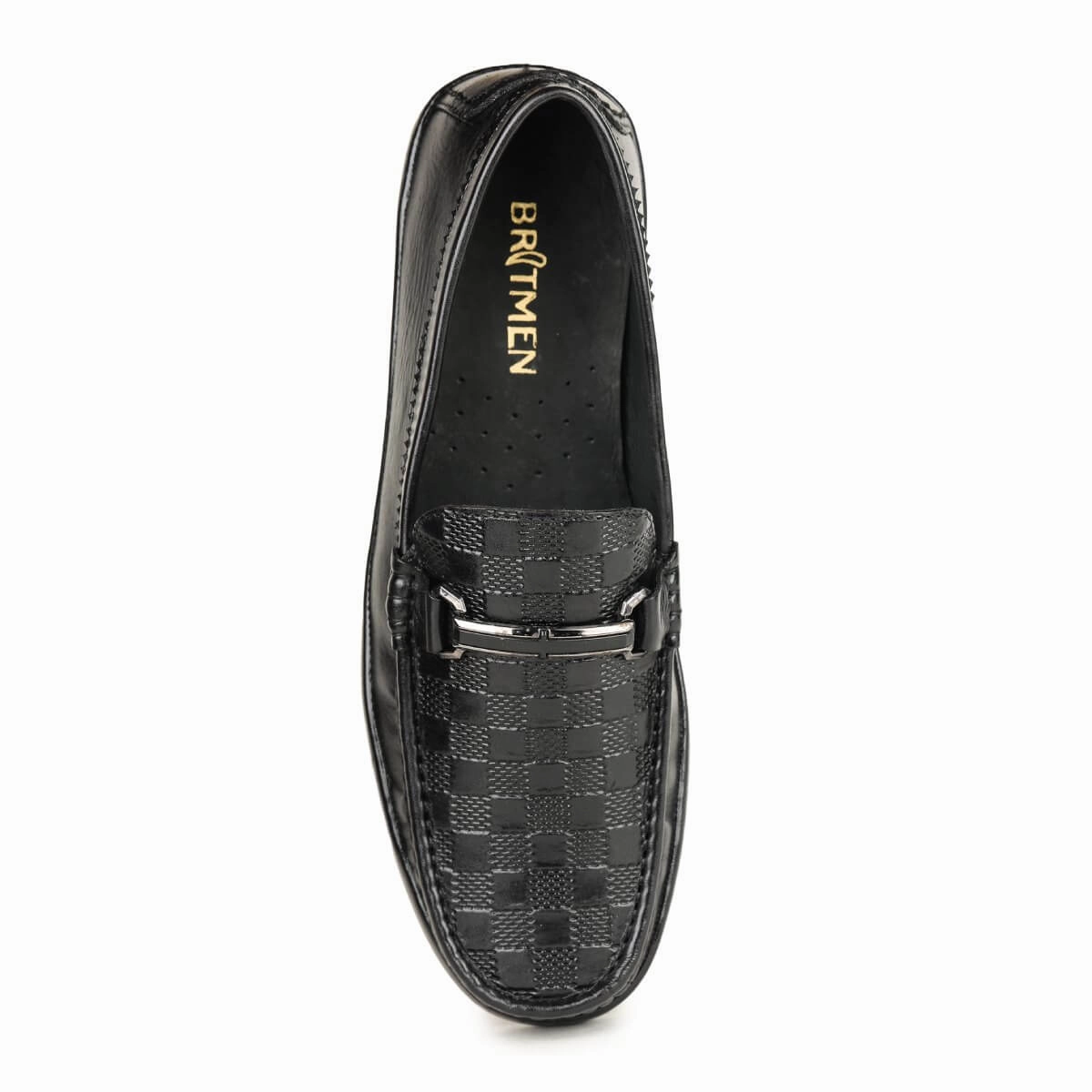 Britmen S-18 Checkbox Pattern Horsebit Loafers For Men Ferragamo Alligator Loafers