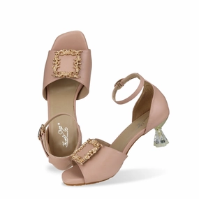 Jewel Ankle Strap Heeled Sandals 1.5" inch [Dinner Series] Sandals Thomas Islands