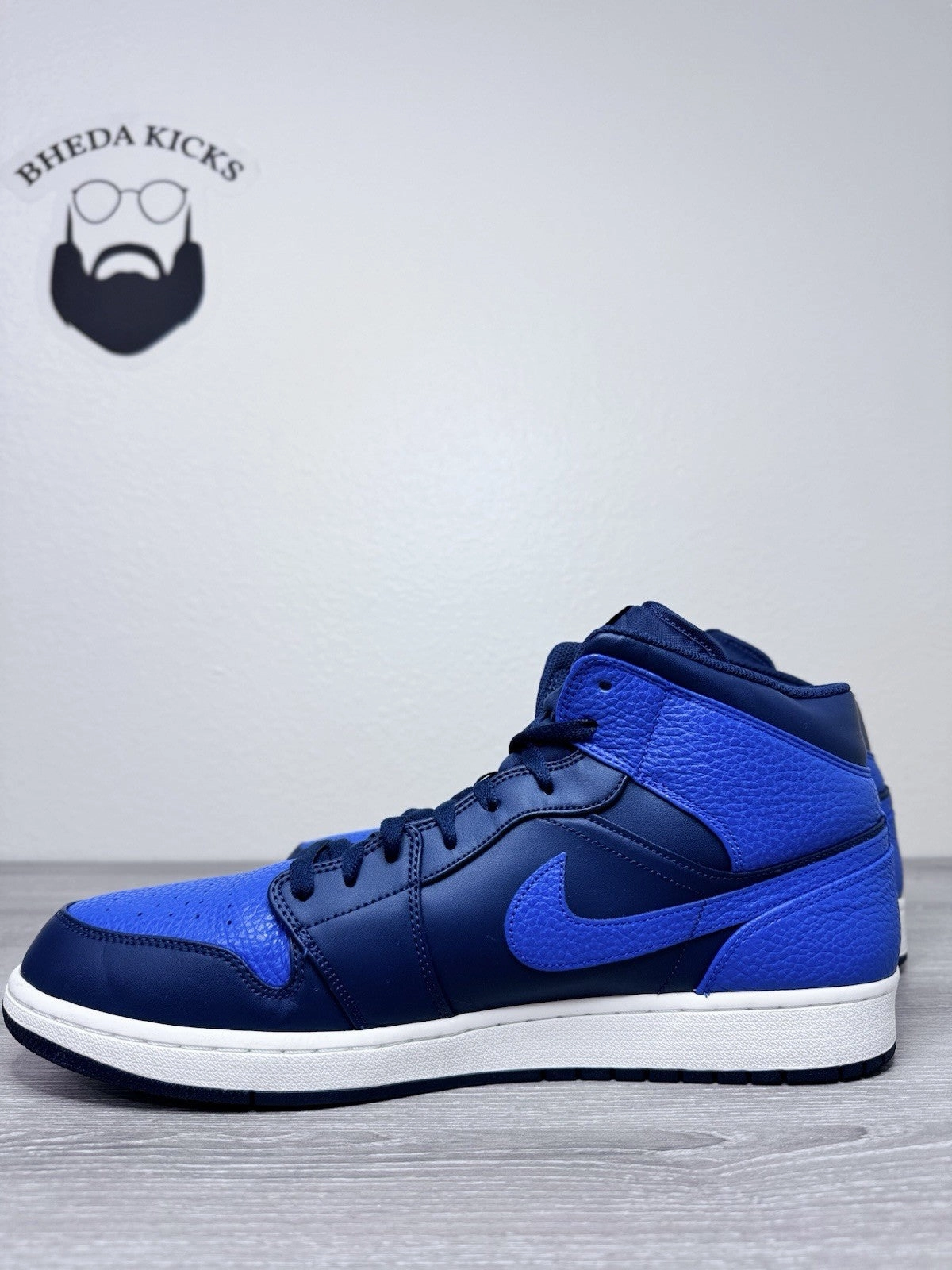 Size 16 - Nike Air Jordan 1 Mid Obsidian Game Royal 2018 554724-412 Asics Shoes Gel Kayano 32 Running