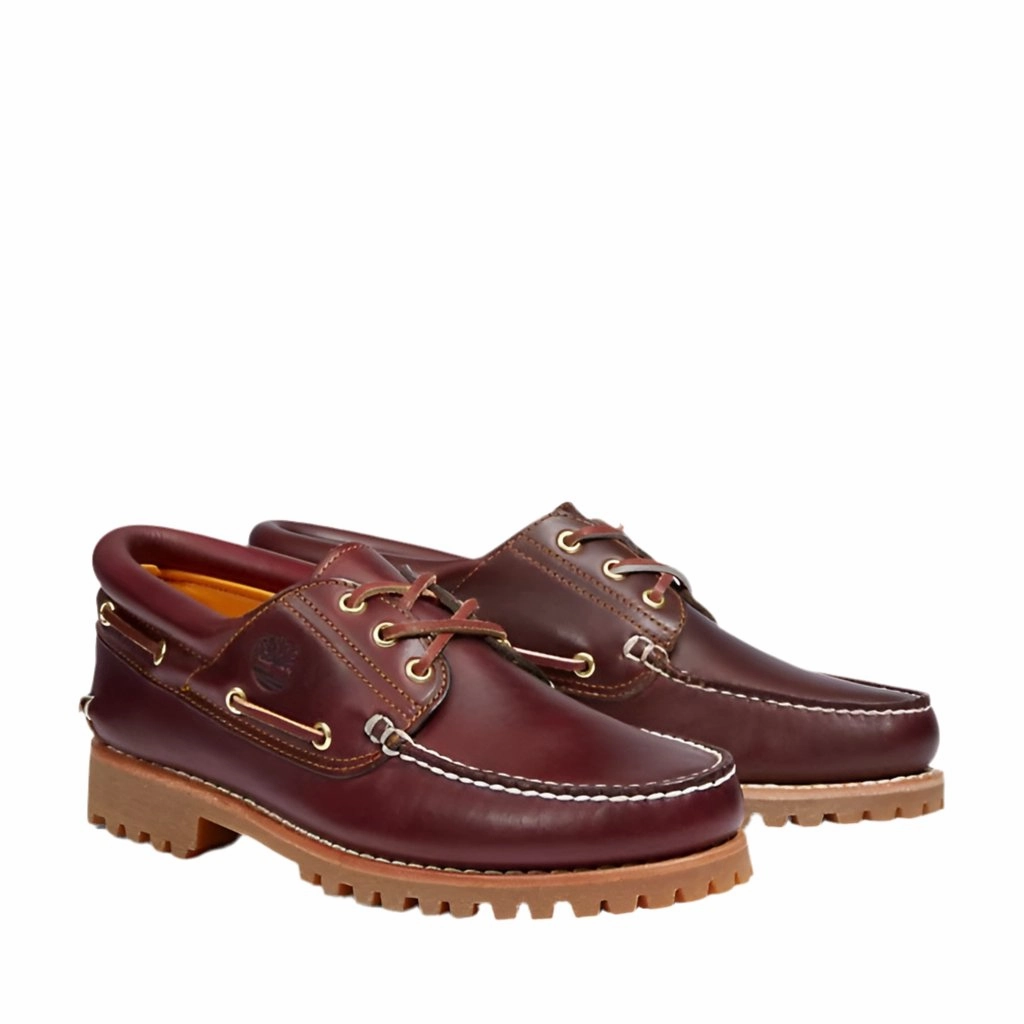 Timberland 3-Eye lug boat shoe Classic Burgundy M Clog Loafers