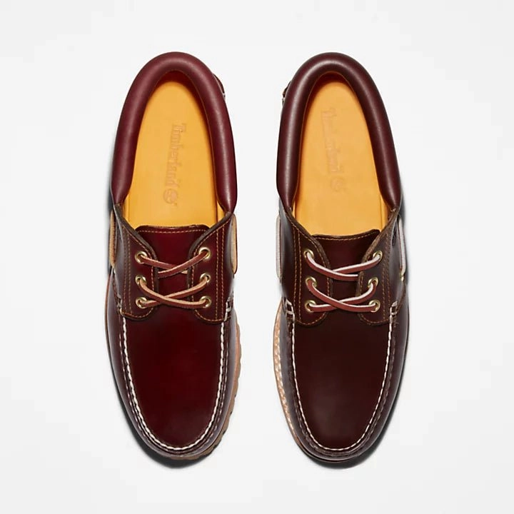 Composite Toe Loafers Timberland 3-Eye lug boat shoe Classic Burgundy M