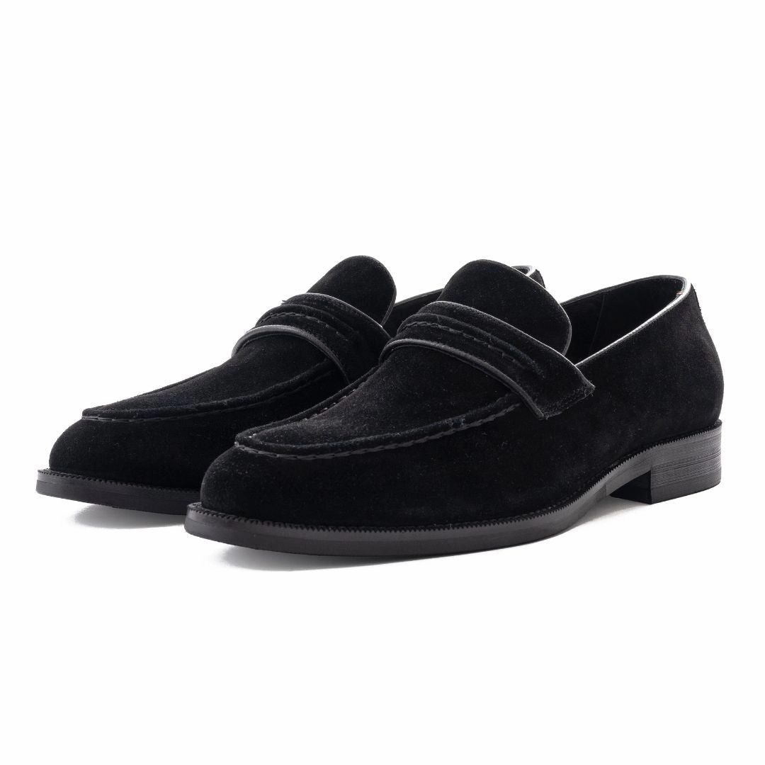 OURTHREE Andrew Suede Leather Loafers Men - BLK Loafers Bread Cranberry