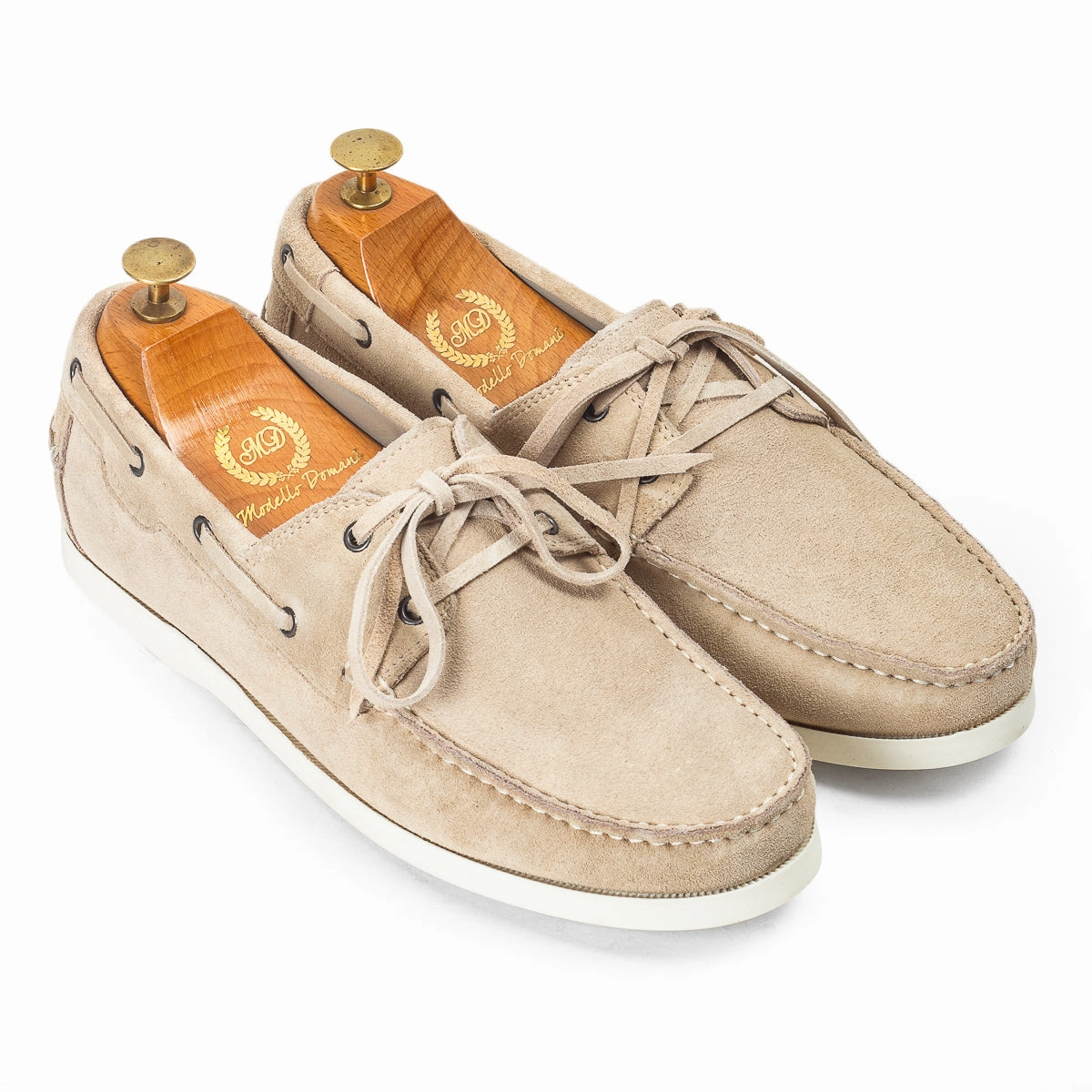 Lucia Yatch Suede Loafers (Beige - Limited Edition) Loafers Station