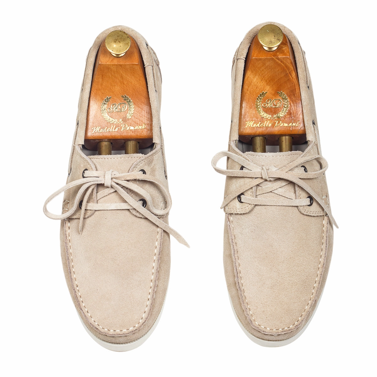 Lucia Yatch Suede Loafers (Beige - Limited Edition) Shoes Penny Loafers