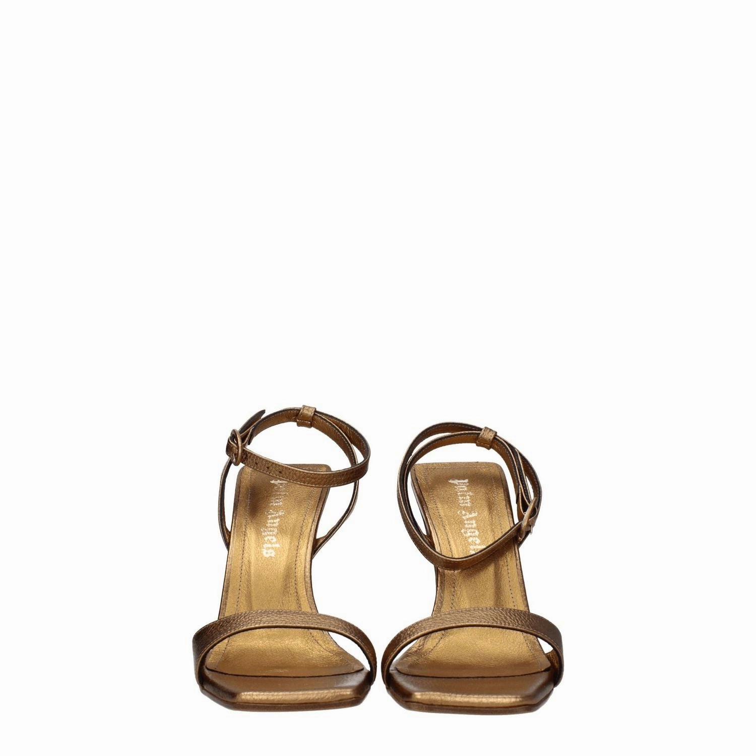 Palm Angels Gold Leather Platform Sandals Aquazzura Tequila Sandals
