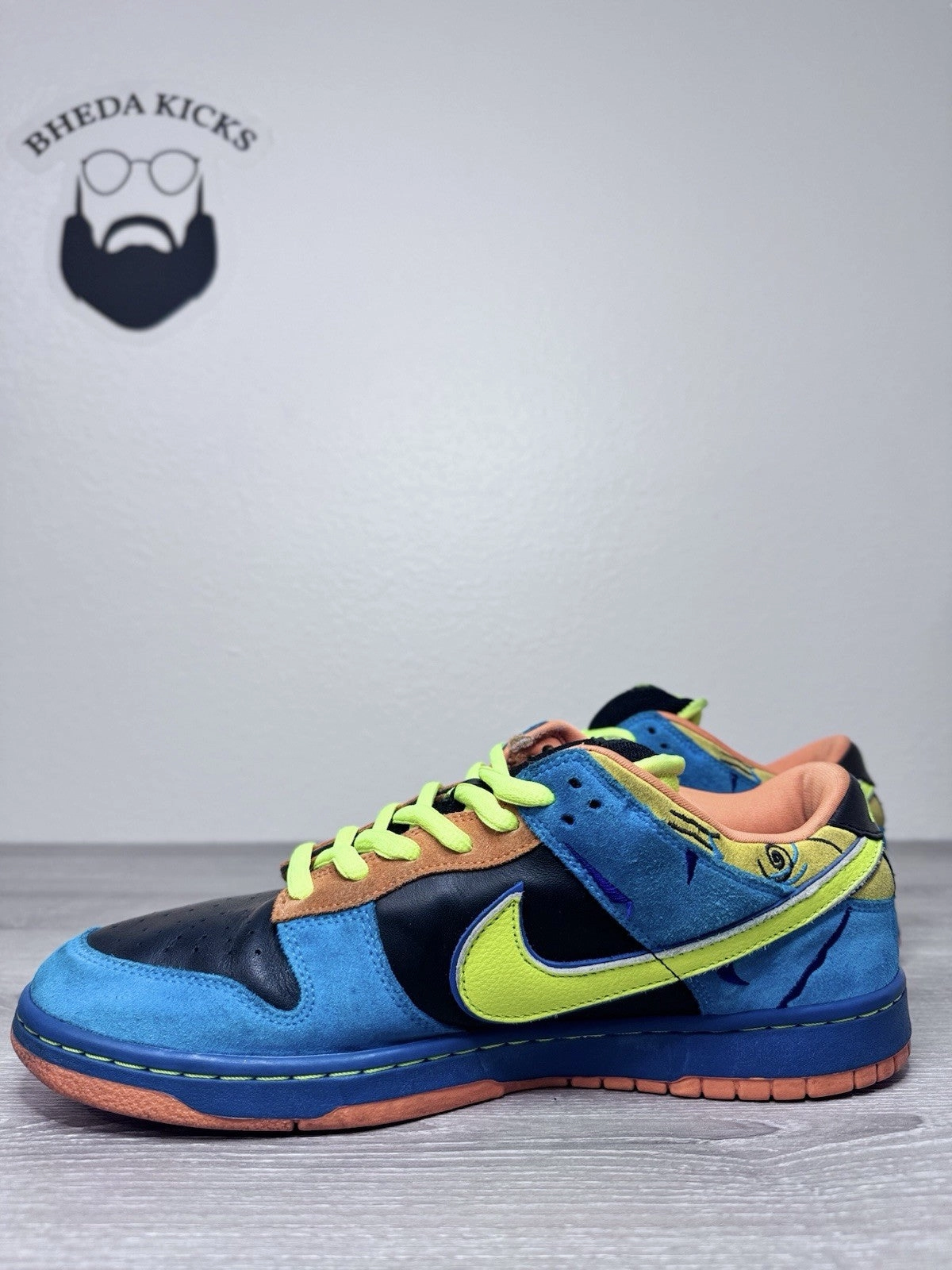 Size 12 - Nike Dunk Pro SB Low Skate Or Die 304292-073 Preowned Rare Authentic Asics Kayano Running Shoes