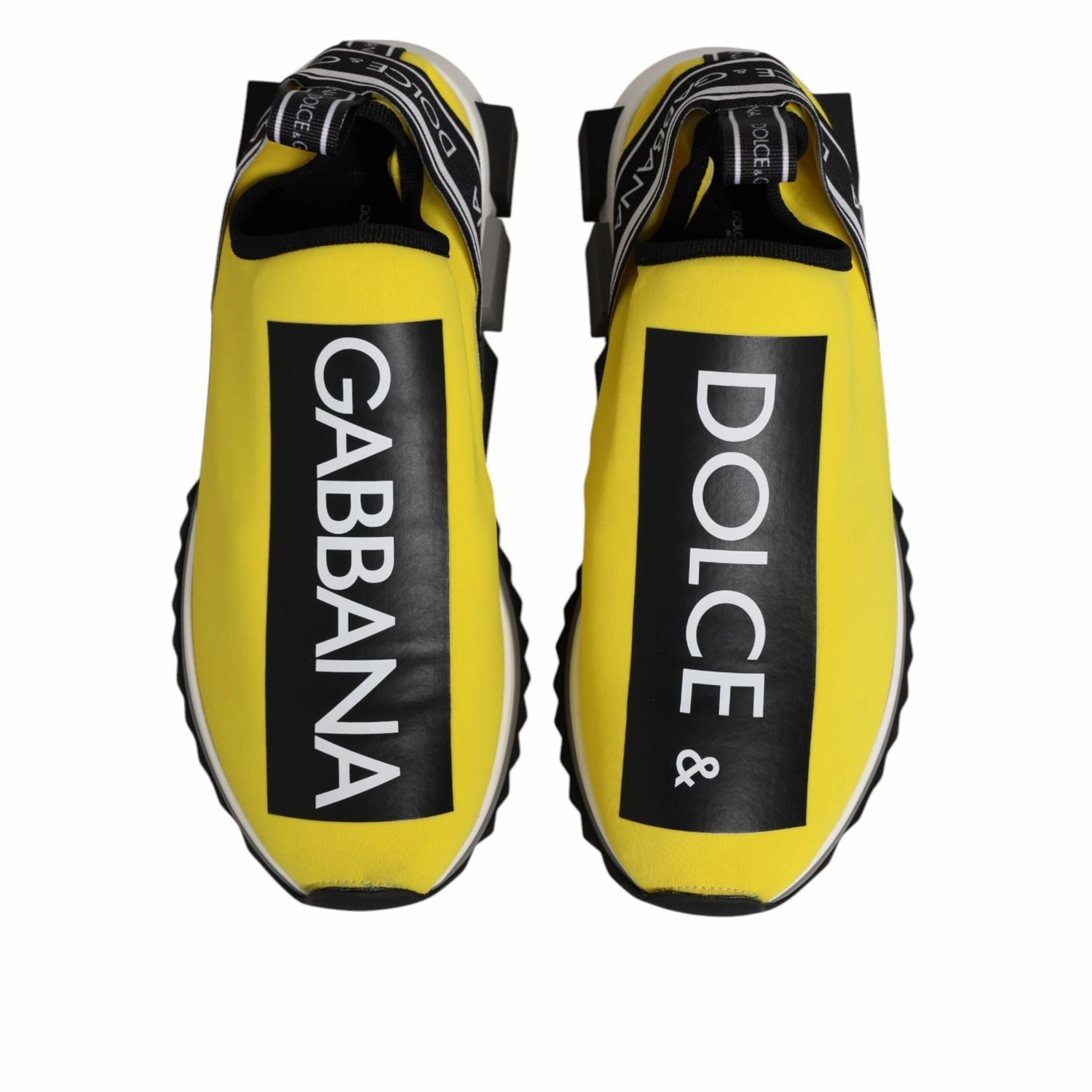 High Top Platform Sneakers Dolce & Gabbana Yellow Logo Low Top Sorrento Sneakers Shoes