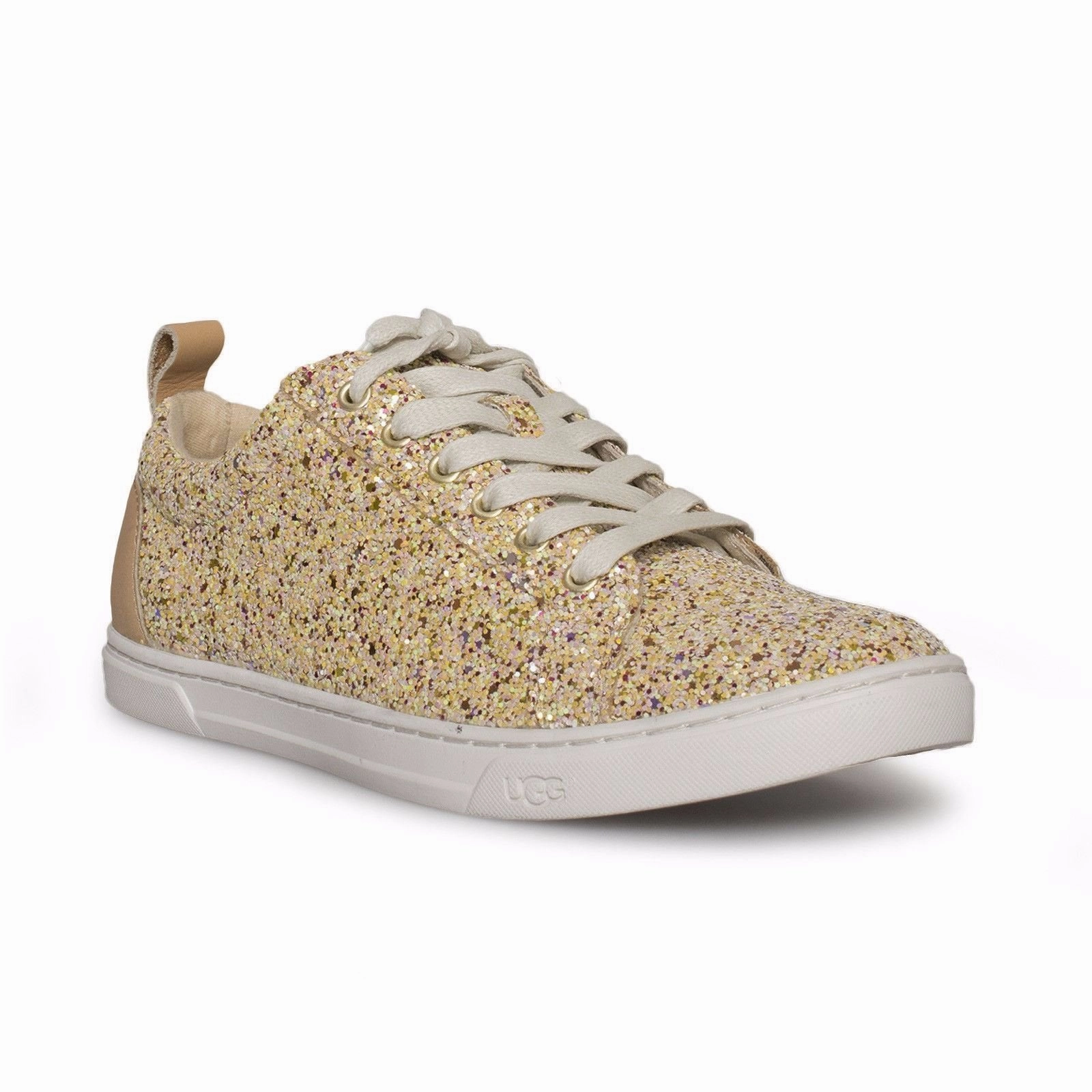 UGG Karine Chunky Glitter Gold Multi Shoes - Women's Wide Sneakers