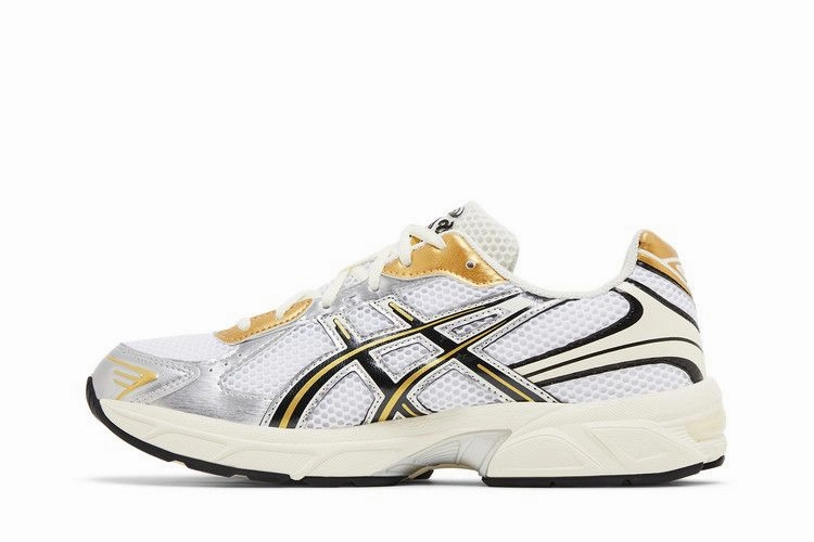 Asics Tennis Shoes Gel Solution Speed ASICS Gel-1130 White Black Gold