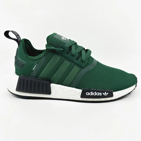 adidas NMD R1 Green White Black Women Athletic Sneaker HQ4280 Shoe Stores At Birch Run