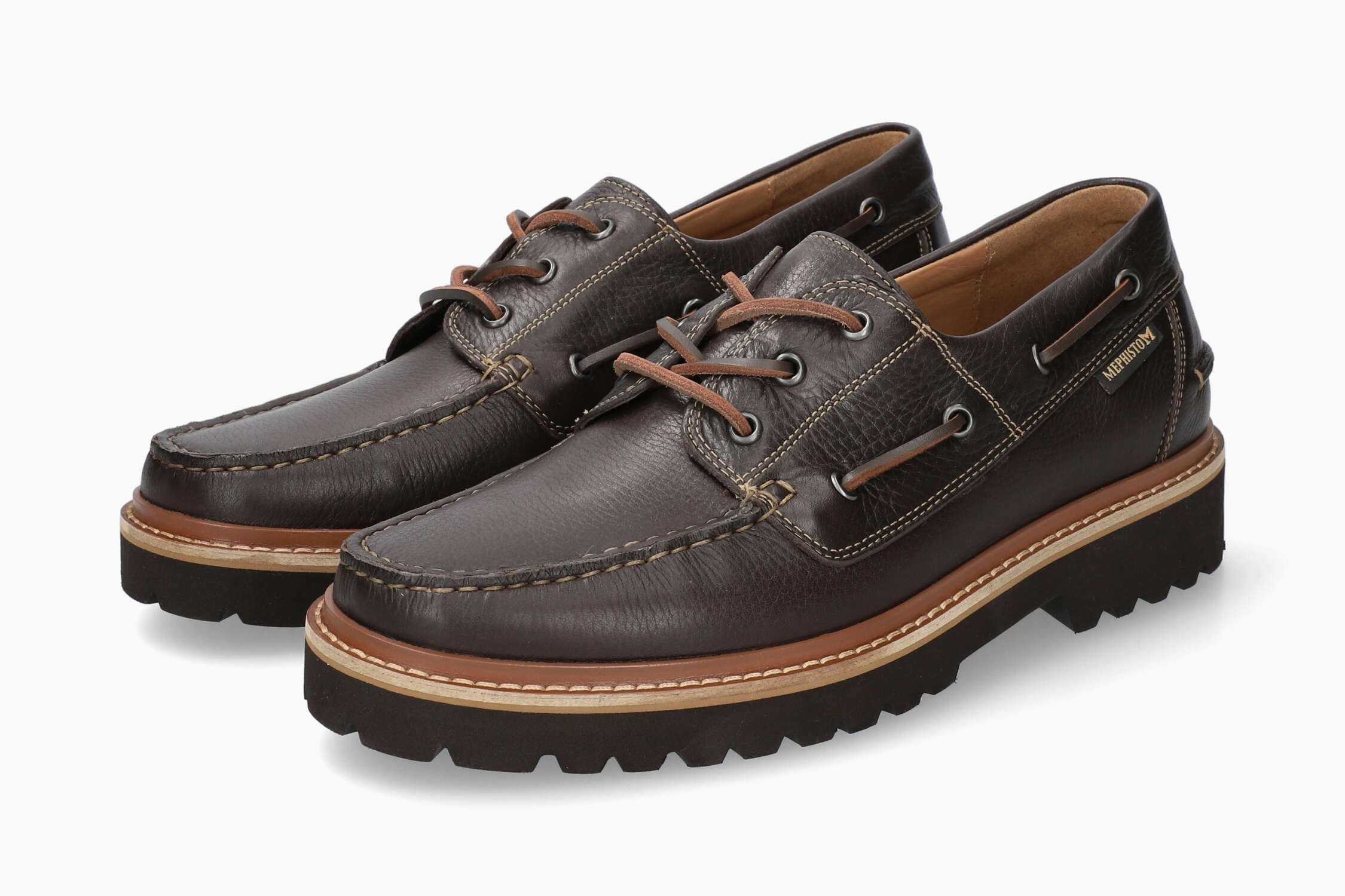 Adrien - Dark Brown Flat Summer Shoes For Work