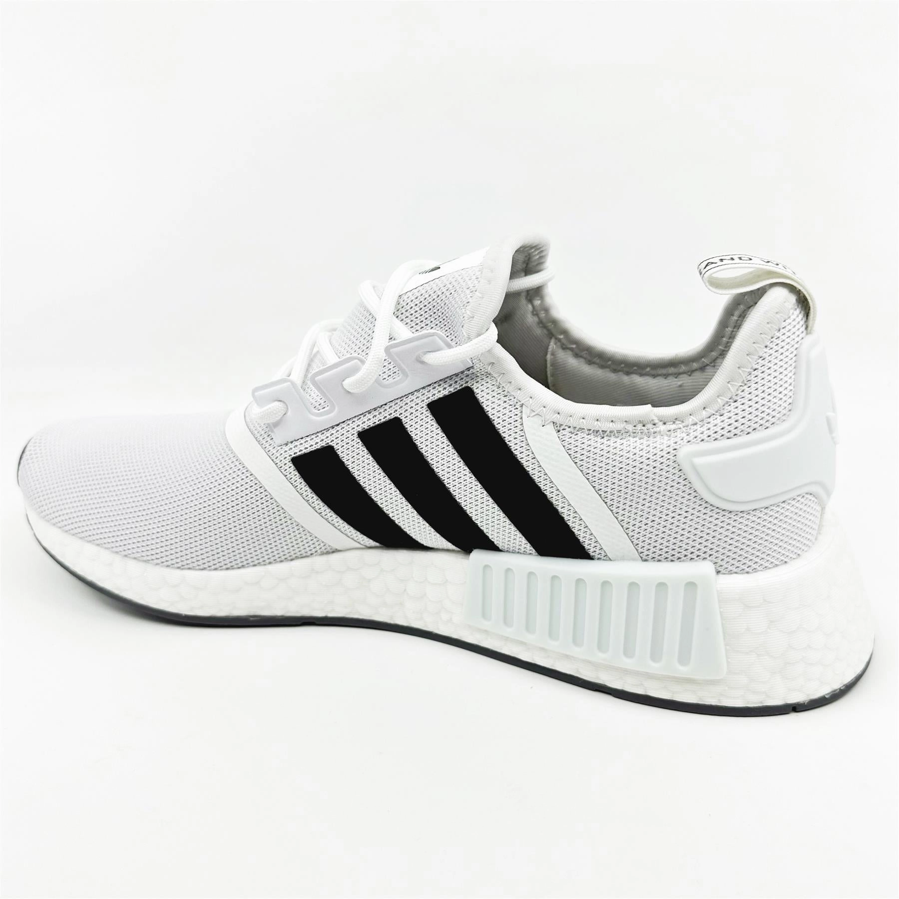 adidas NMD R1 Primeblue White Core Black Grey Men Athletic Sneaker GZ9261 Best Childrens Running Shoes