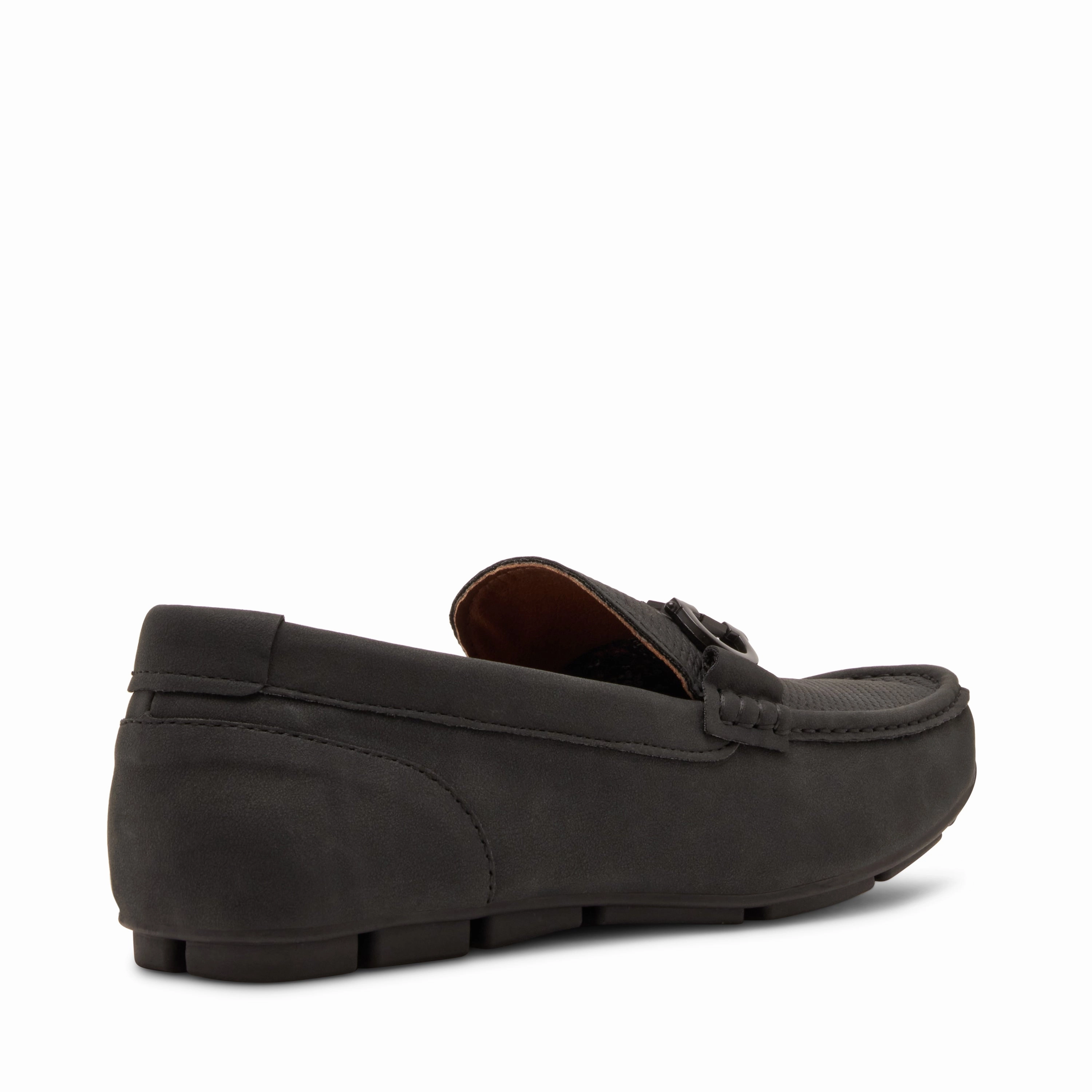 Leather Penny Loafers M-SEALLO BLACK LOAFERS & MOCCASSINS