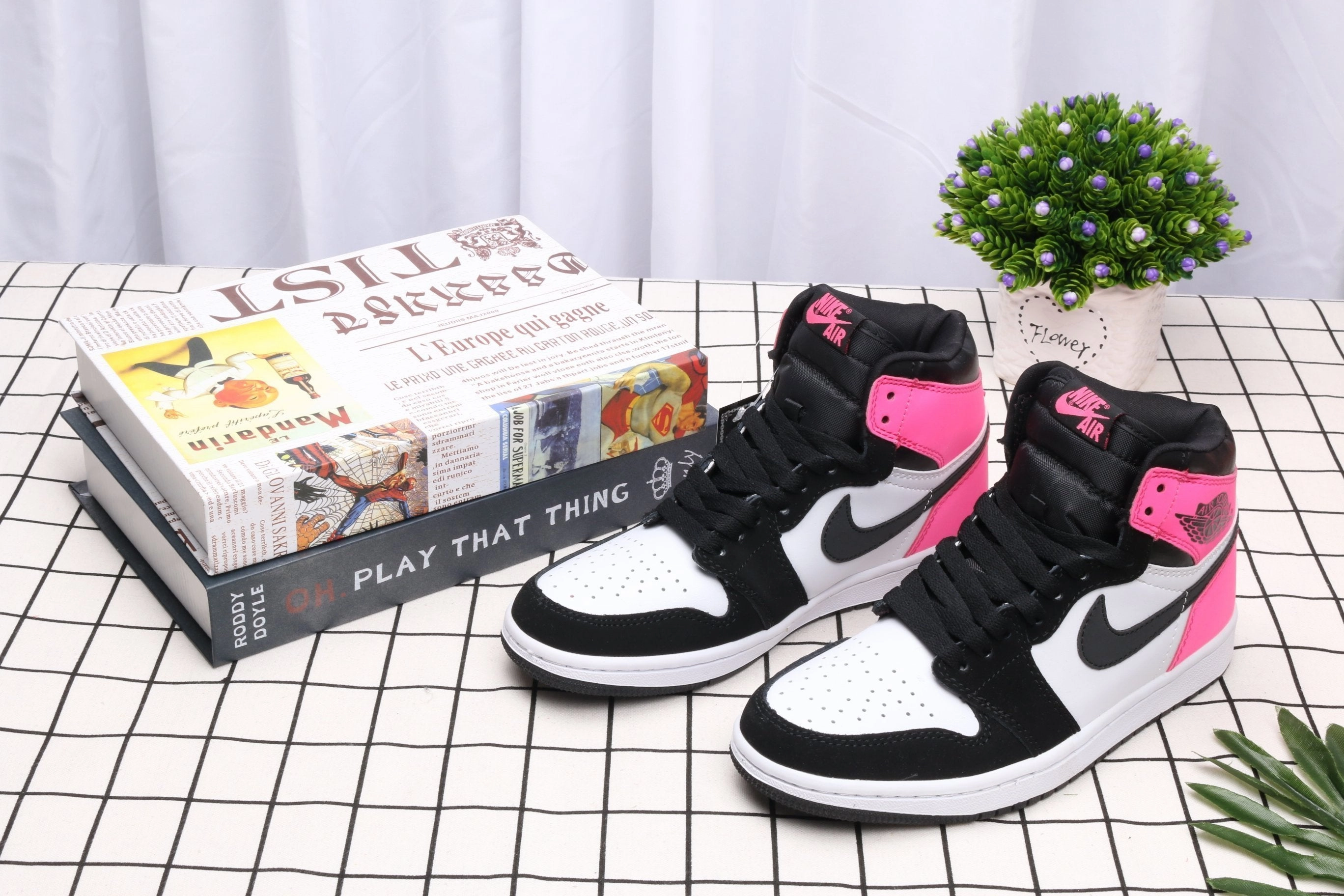Nike Air Jordan 1OG Bred Women's Shoes Tokyo Olympics Asics Shoes