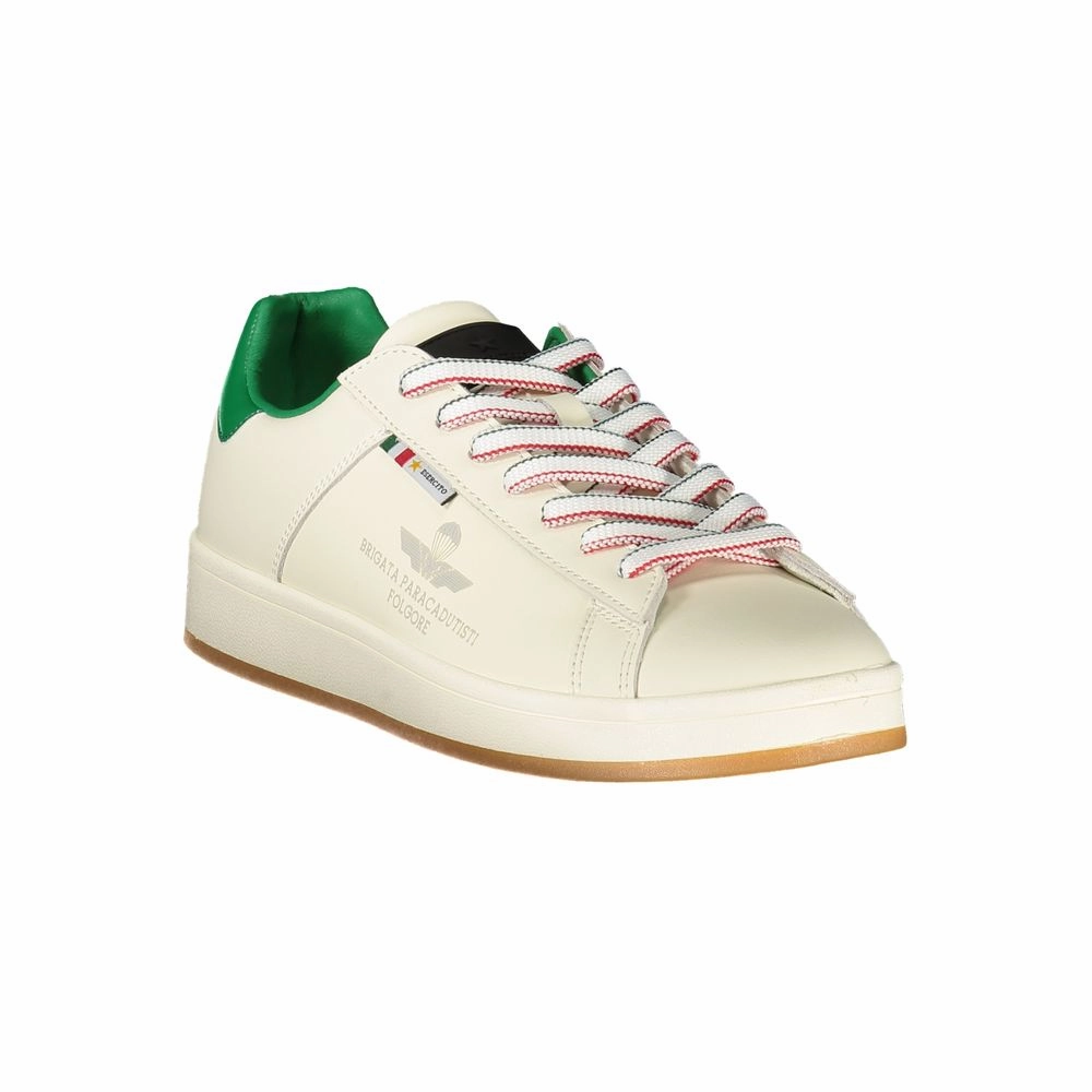 Esercito 1659 White Leather Men Sneaker Sneakers And Tights