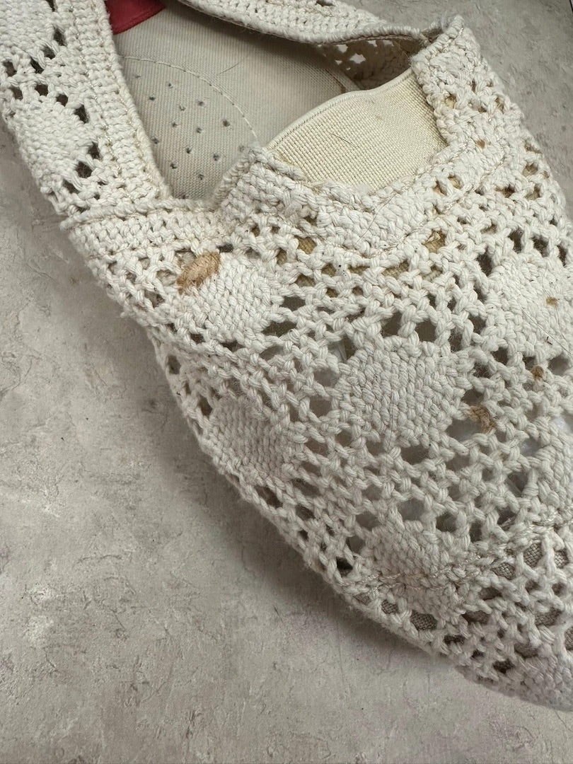 Leather Flat Dress Shoes Esprit Cream Shoes, 7.5