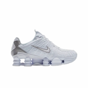 Asics 4e Wide Shoes Nike Shox TL White Metallic Silver (W)