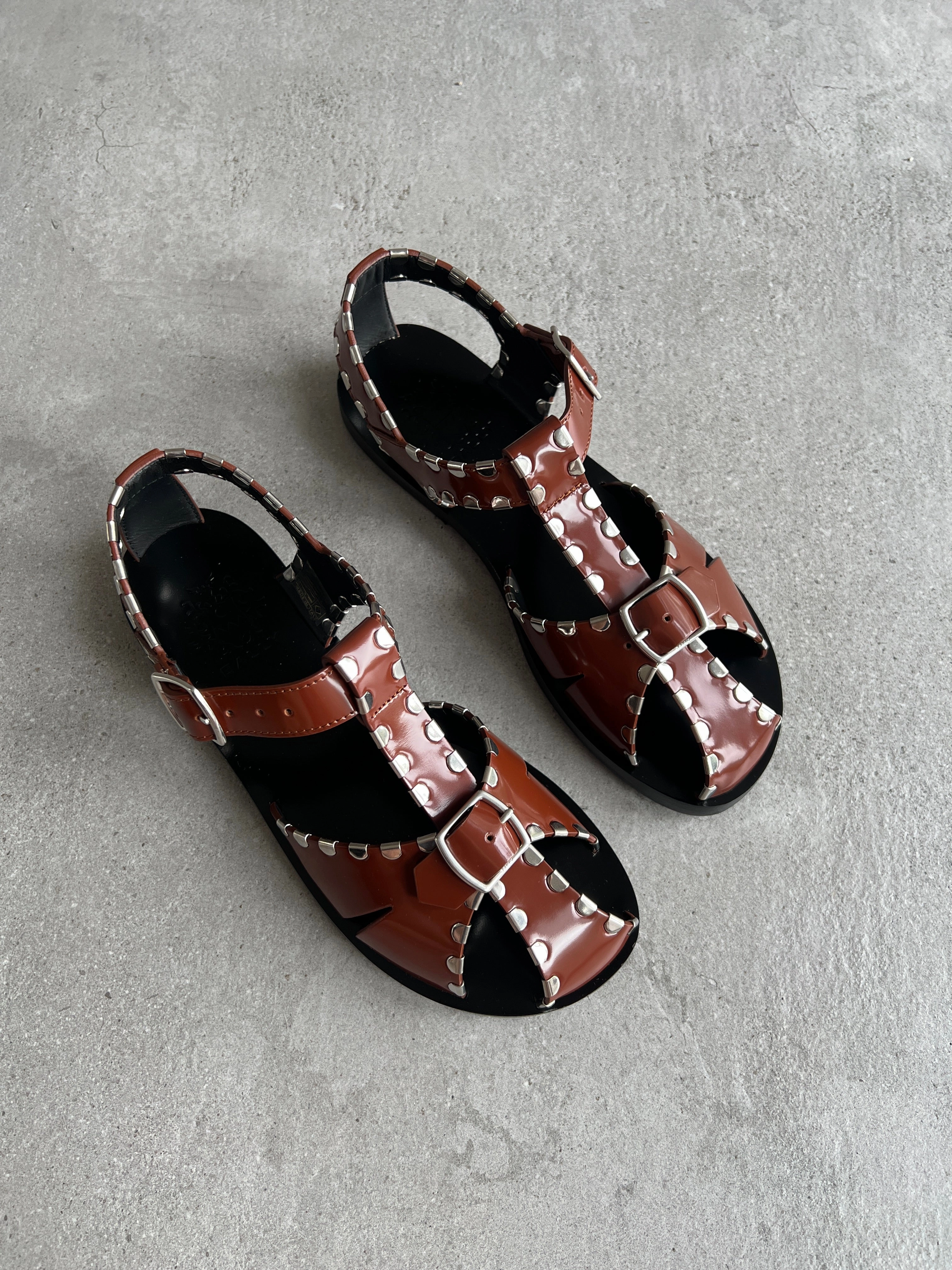 Soccer Shoes Flats Salis Pasley Flat Sandal, Russet