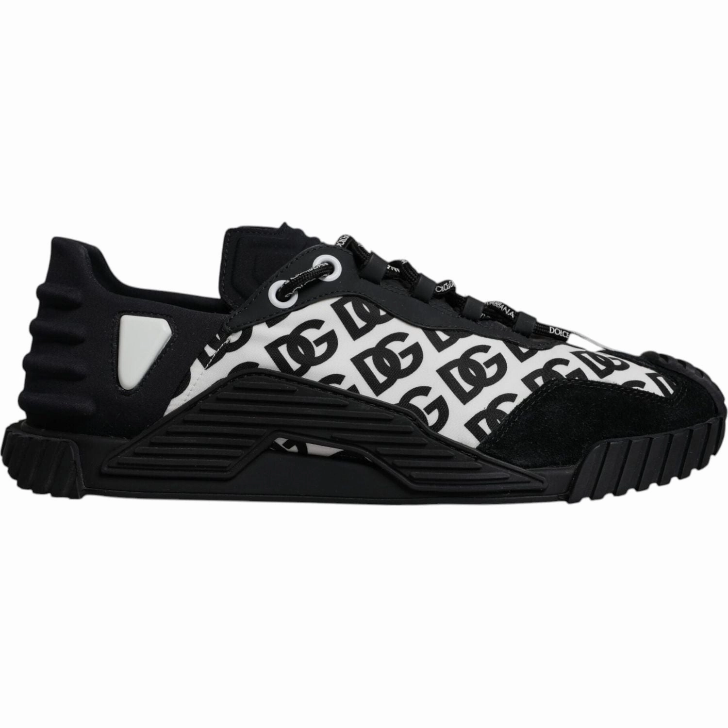 Dolce & Gabbana Black Logo Lace Up Low Top NS1 Sneakers Shoes Moschino Sneakers