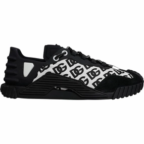 Dolce & Gabbana Black Logo Lace Up Low Top NS1 Sneakers Shoes Best Sneakers For Planters Fasciitis
