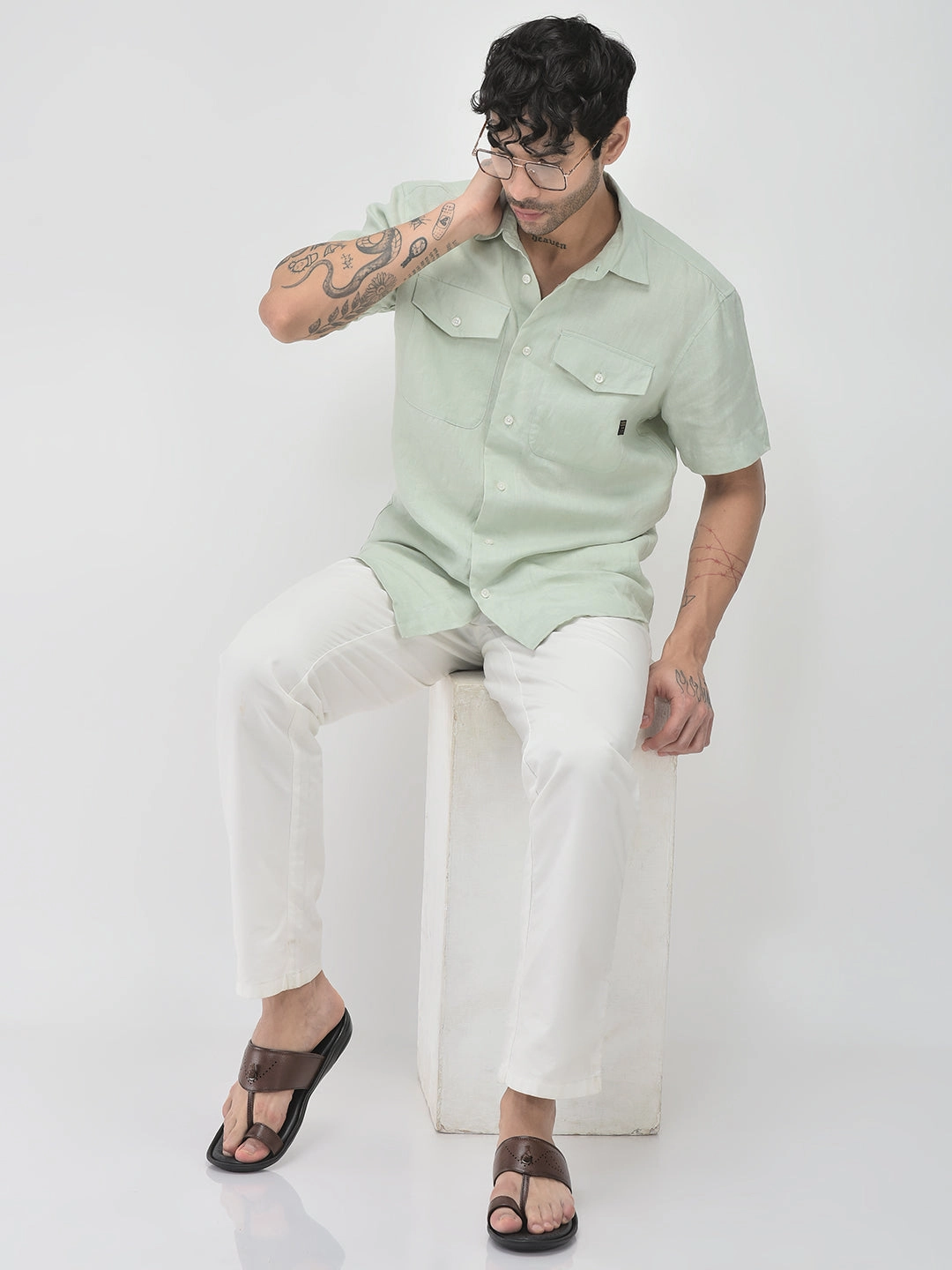 FAUSTO Men Tan Toe Ring Kohlapuri Slipper With Cushioned Footbed|Multi Strap Slipper For Evening Exped Camp Slippers