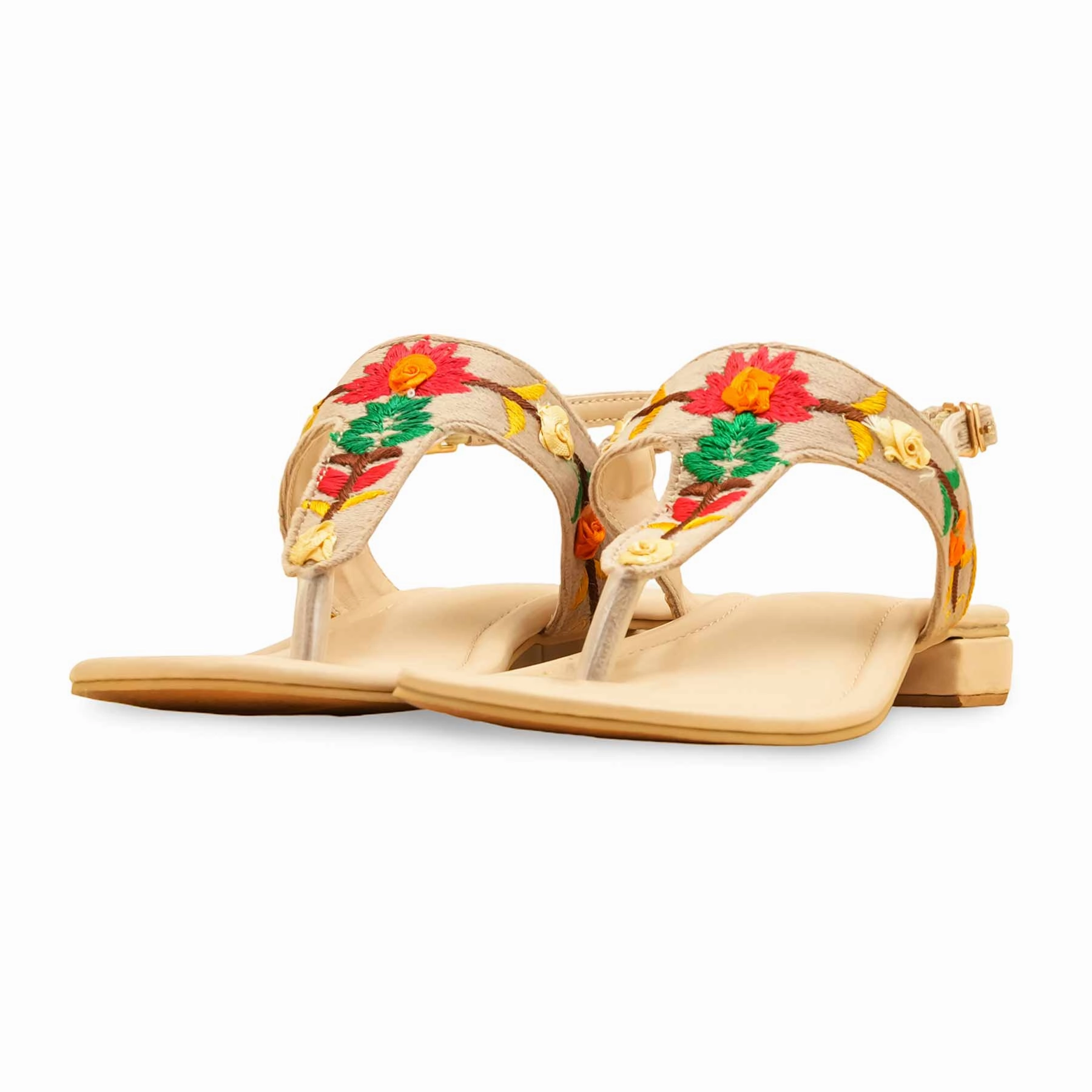 Jeweled Wedge Sandals Fawn Formal Sandal EC3185