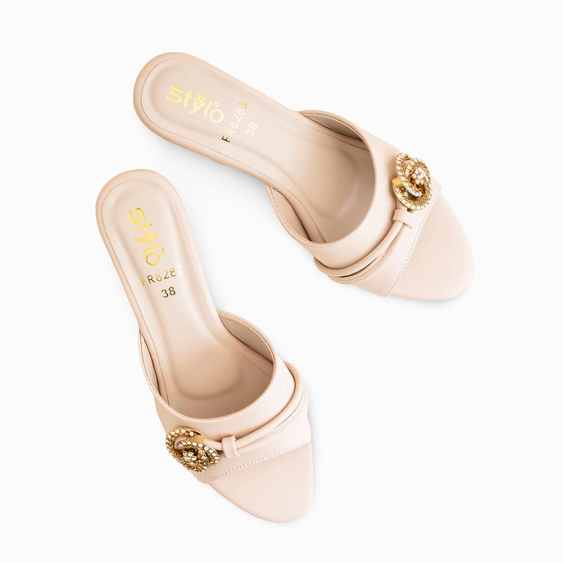 Slides Canvas Fawn Formal Slipper For Women FR8283