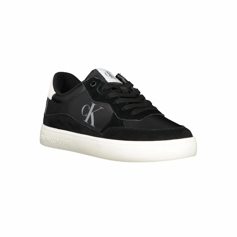 Basketball Sneakers Wide Feet Calvin Klein Black Polyester Men Sneaker