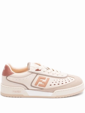 D G Sneakers FENDI Leather Low-Top Sneakers for Women