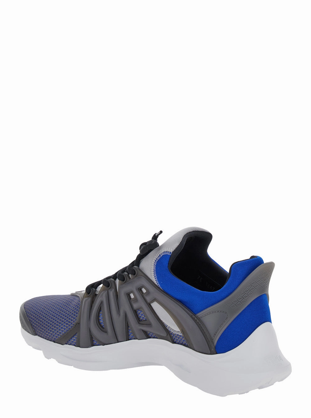 Fendi Men 'Fendi Tag' Blue Sneakers With Logo In Techno Mesh Man Grade School Flex Runner 2 Running Shoes