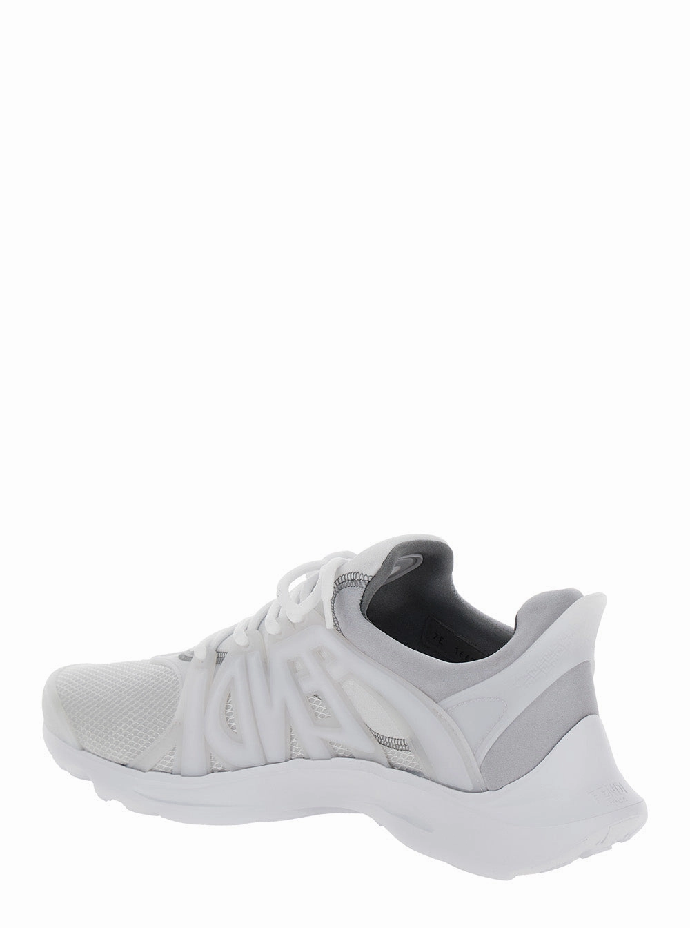 Gel-pulse 15 Running Shoe Fendi Men 'Fendi Tag' Grey Sneakers With Logo In Techno Mesh Man