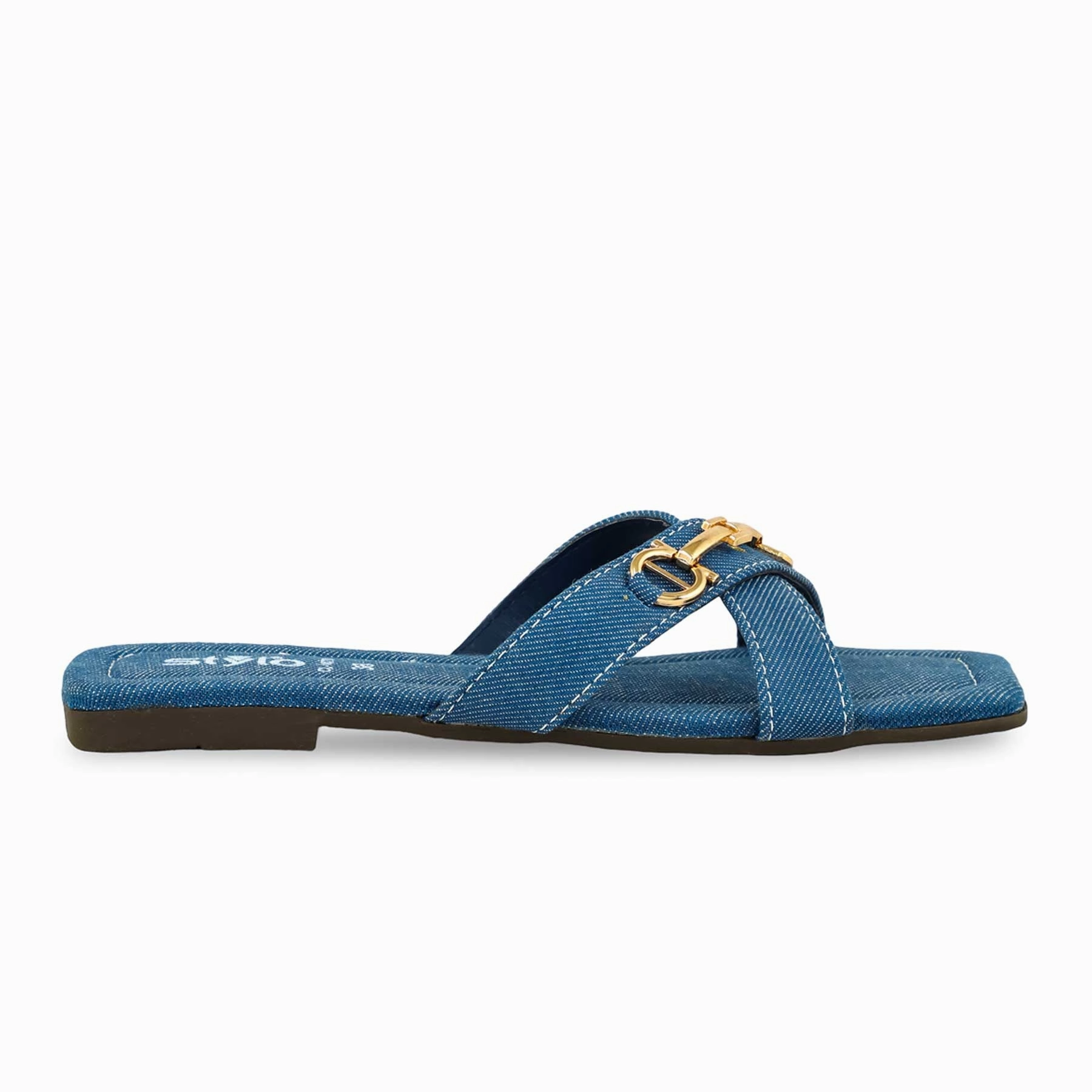 Cozette Slide Blue Casual Slipper For Ladies CL1878