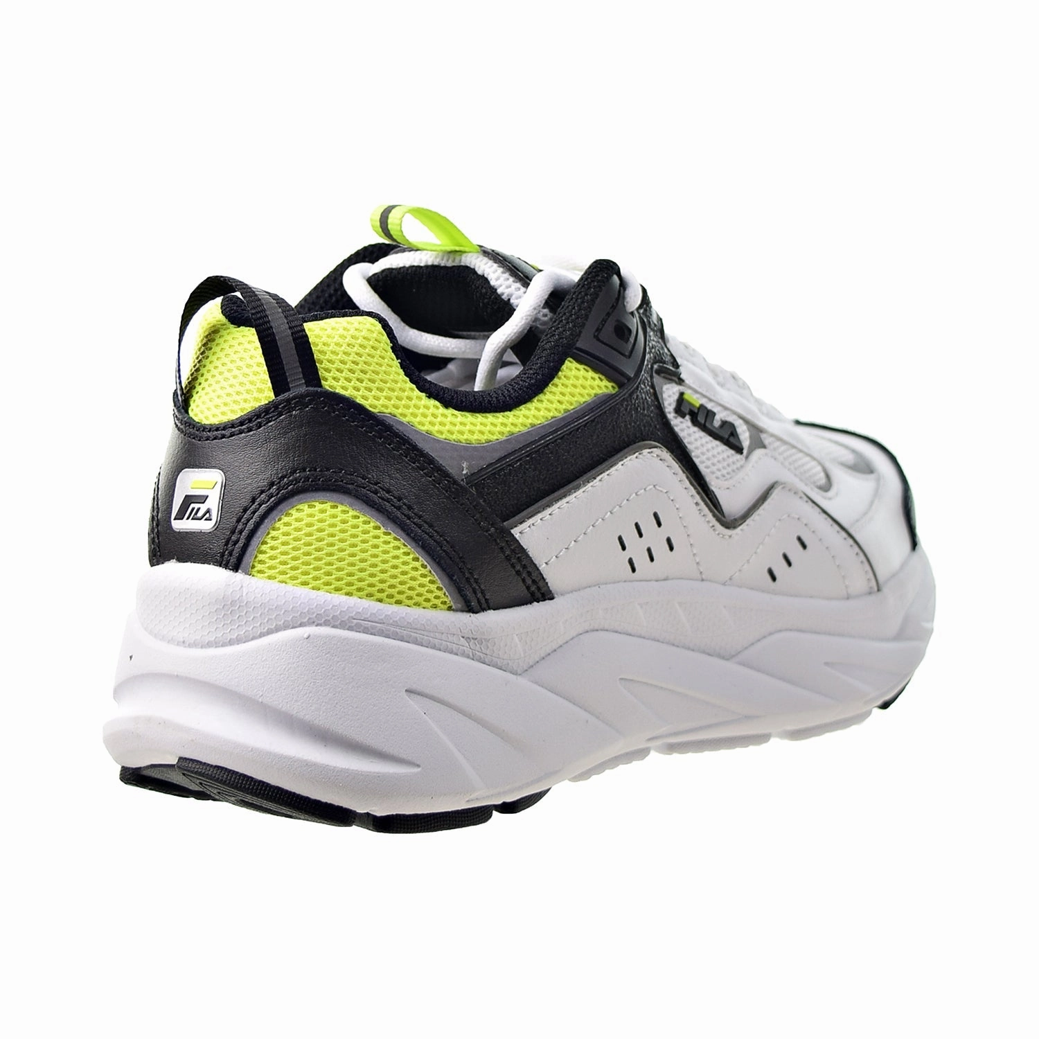 Fila Trigate Plus Women's Shoes White-Black-Safety Yellow Running Shoes With Support