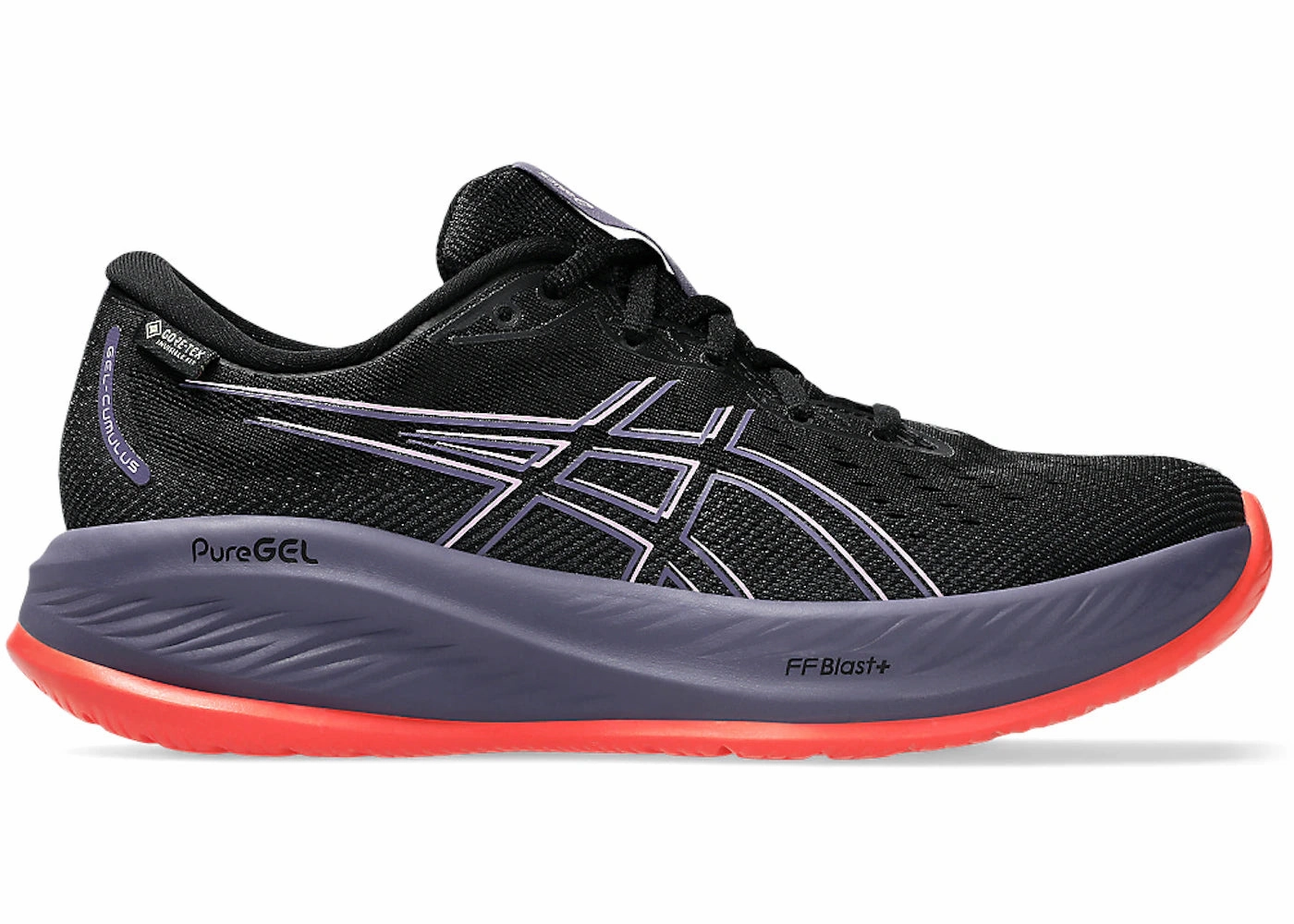 Size Guide Asics Shoes ASICS Gel-Cumulus 26 GTX Black Light Ube (Women's)