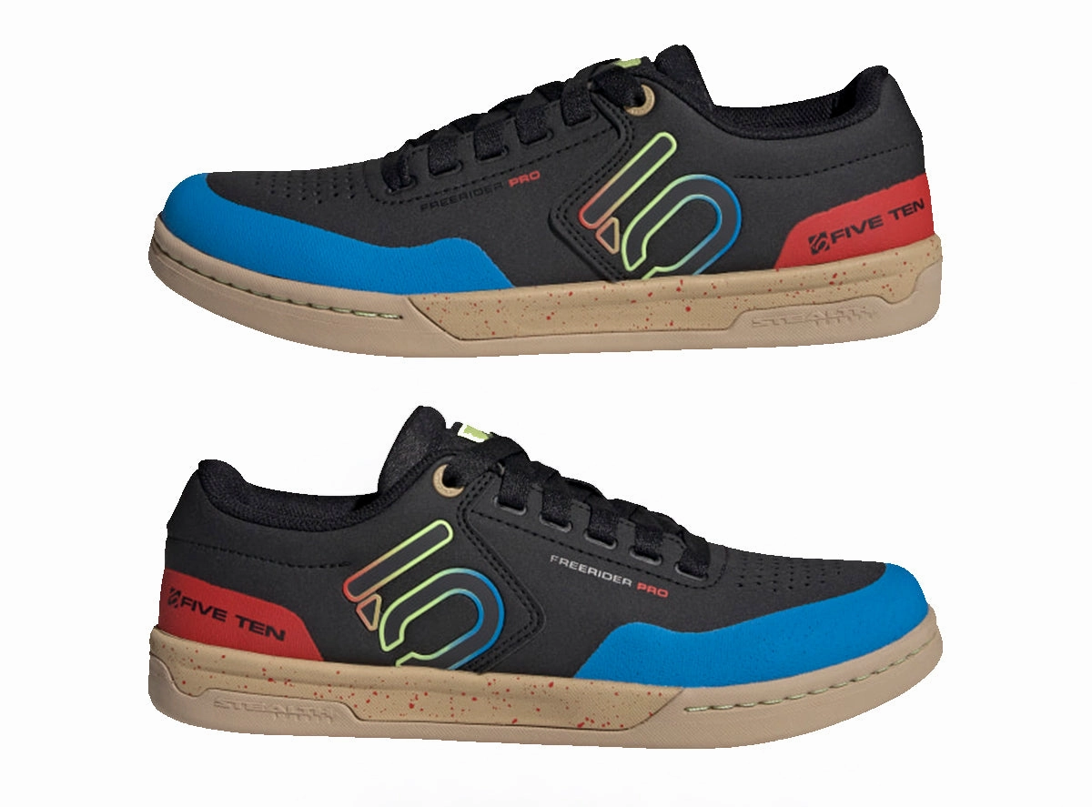 Flat Foot Correction Shoes Five Ten Freerider Pro Flat Pedal Shoe - Core Black-Carbon-Wonder White - 2022