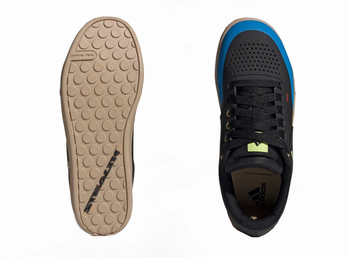 Flat Shoes Open Five Ten Freerider Pro Flat Pedal Shoe - Core Black-Carbon-Wonder White - 2022