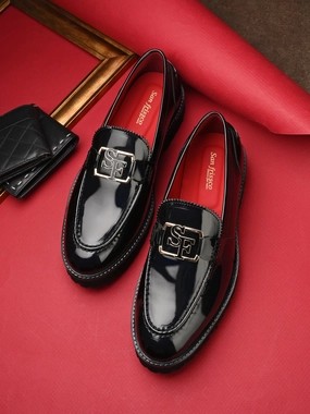 Flambe Black Chunky Loafers Emma Chamberlain Loafers
