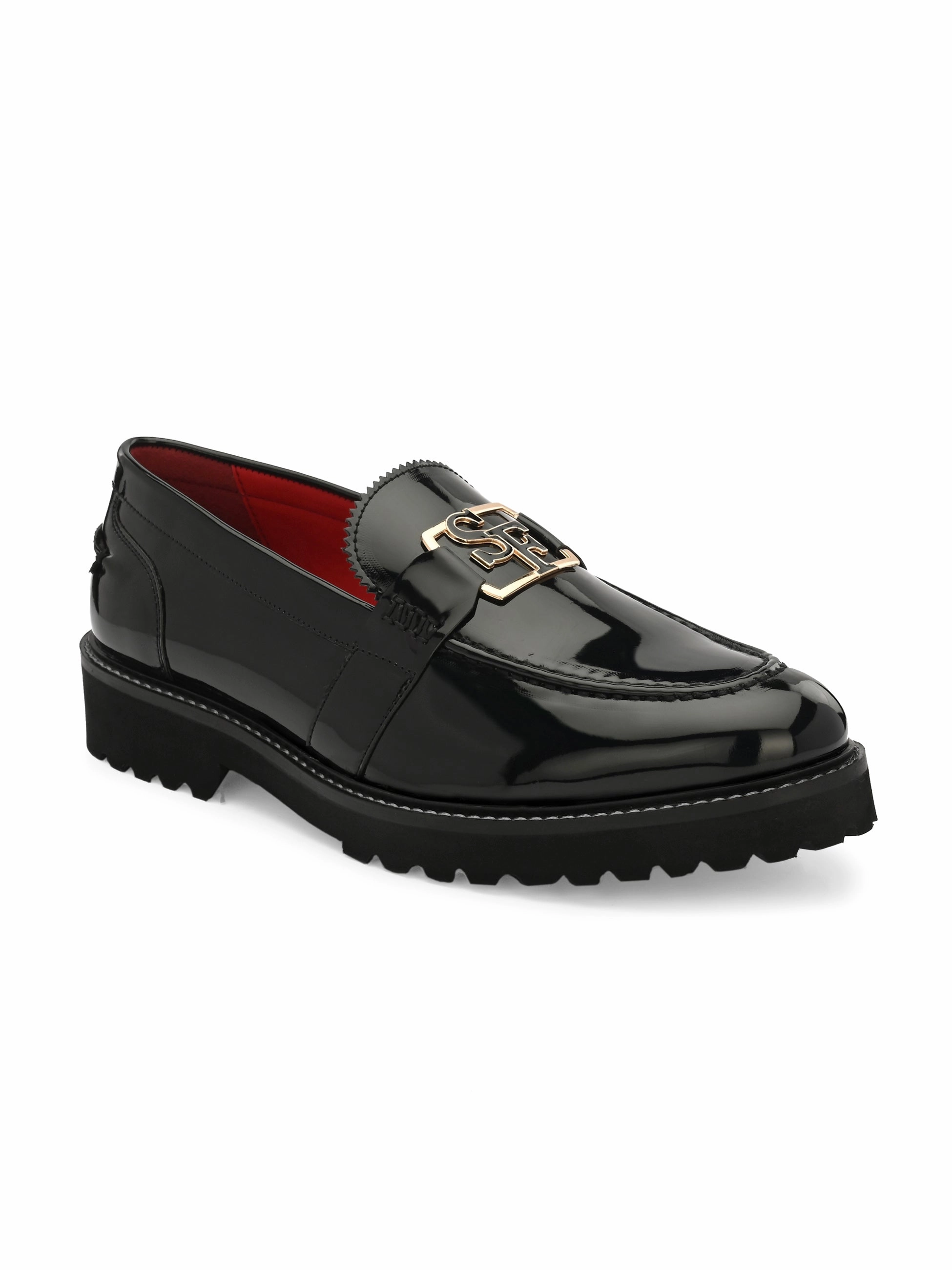Flambe Black Chunky Loafers Loro Piana Suede Loafers