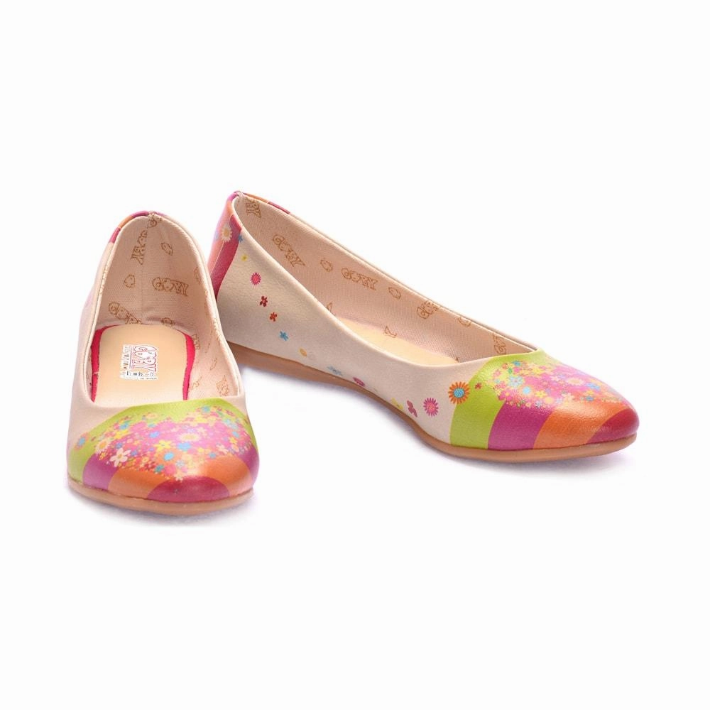 Flats Footwear Shoes Flowering Heart Ballerinas Shoes 1054