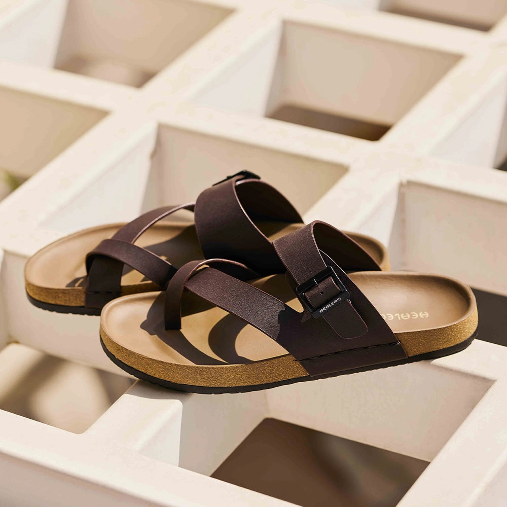 Healers Brown Casual Slipper For Mens AOL-6 By Liberty Dachshund Slippers