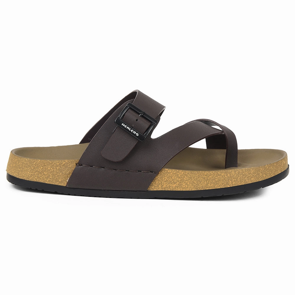 Healers Brown Casual Slipper For Mens AOL-6 By Liberty Man Slides