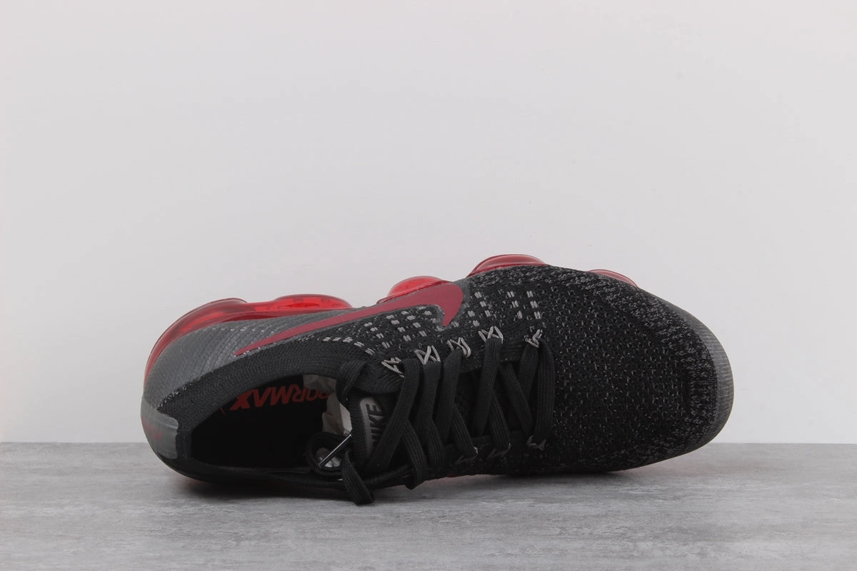 Asics Volleyball Shoes Mid Cut Nike Air VaporMax Flyknit Shoes Black Dark Team Running