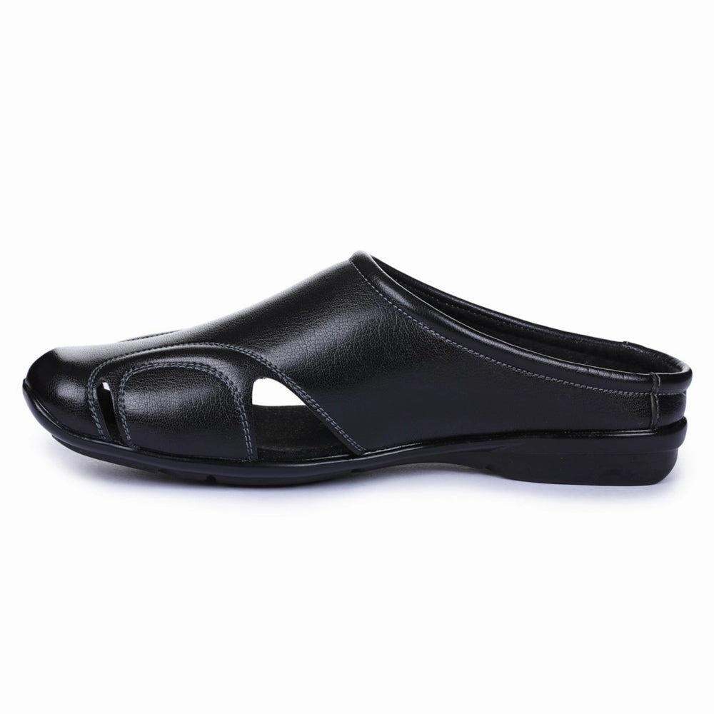 Carebear Slippers Fortune Black Casual Slip-on Mules For Men J-153 By Liberty